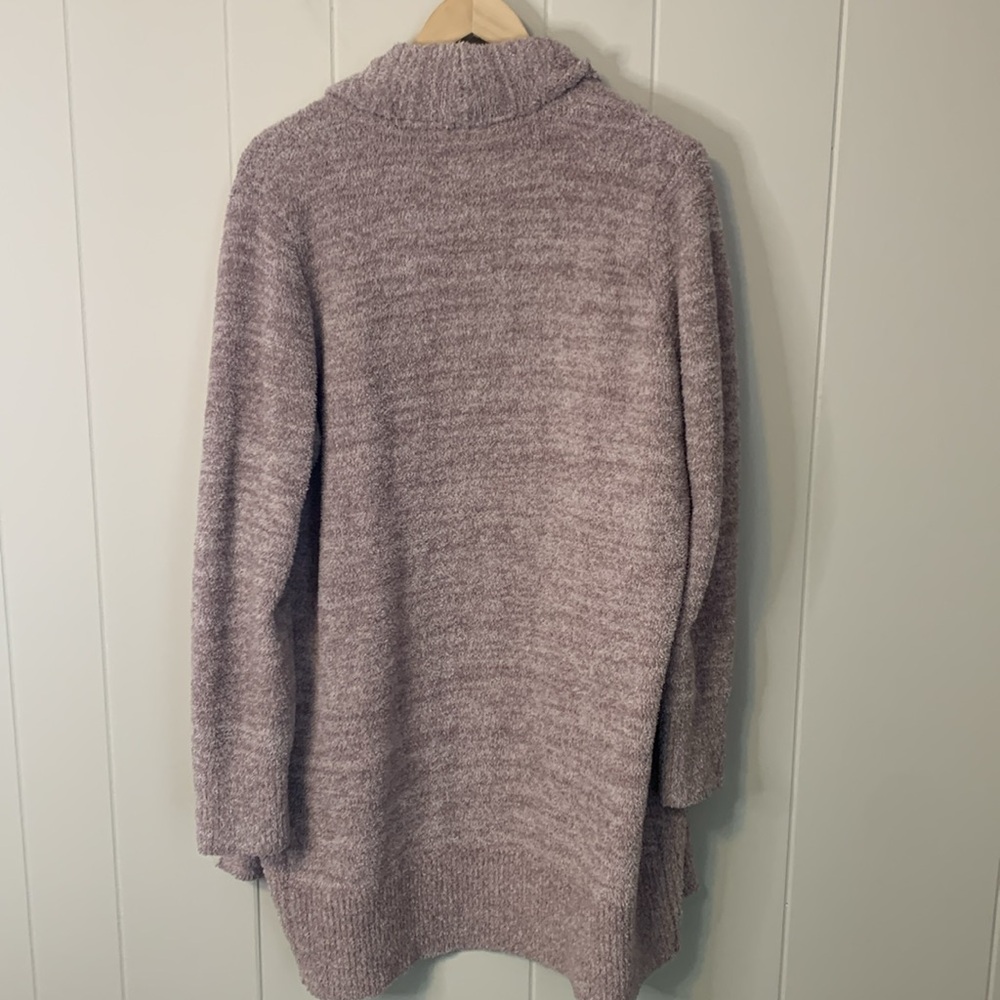 Barefoot Dreams CozyChic Heather Pink Cali Cardi Size Medium - Picture 7 of 7